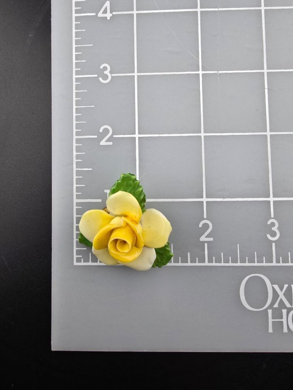 Vintage Royal Adderley Brooch Yellow Rose Bone China Floral Jewelry Spring READ - Picture 12 of 12